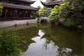 Red Lanterns Pond Reflection Temple Sichuan China Royalty Free Stock Photo