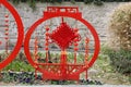 The Red Lanterns-Street decoration Royalty Free Stock Photo