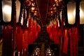 Red Lanterns in a Temple Royalty Free Stock Photo