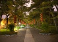 Red Lanterns Temple Sun Park Beijing China Night Royalty Free Stock Photo