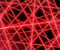 Red laser beams on a black background,eps 10.