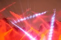 Red laser disco show Royalty Free Stock Photo