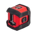 Red laser level on white background. Isolated Royalty Free Stock Photo