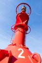 Red lateral buoy Royalty Free Stock Photo