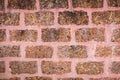 Red laterite brick wall Royalty Free Stock Photo