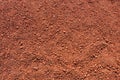 Red lava sand on tennis court Royalty Free Stock Photo