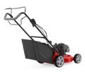 Red Lawn Mower Isolated Royalty Free Stock Photo