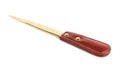 Red leather envelope knife isolated