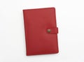 Red leather journal notebook diary
