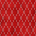 Red leather in rhombus pattern, Seamless wallpaper texture pattern background Royalty Free Stock Photo