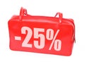 Red Leather Sale Handbag