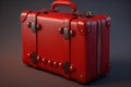 red leather suitcase for trip suitcases for traveling