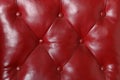 Padded red leather texture