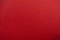 Red leather texture background. Luxury genuine textile surface material wallpaper with furniture backdrop. Close up of fashion Royalty Free Stock Photo