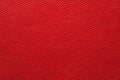 Red leather texture, top view, natural background Royalty Free Stock Photo