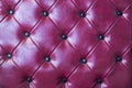 Red leather upholstery background and texture Royalty Free Stock Photo
