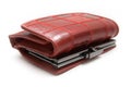 Red Leather Women Purse. Royalty Free Stock Photo