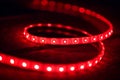 Red led strip light Royalty Free Stock Photo