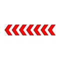 Red arrow to the left icon on a white background Royalty Free Stock Photo