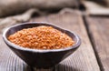 Red Lentils in a Bowl Royalty Free Stock Photo