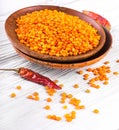 Red lentils Royalty Free Stock Photo
