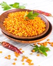 Red lentils Royalty Free Stock Photo