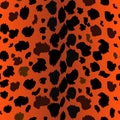 Red Leopard pattern, print, vector, illustration, seamless, wallpaper, background, texture, transparency eps10 Royalty Free Stock Photo