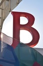 Red letter B Royalty Free Stock Photo