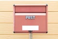 Red letter box Royalty Free Stock Photo