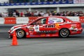 Red lexus drifting in Formula Drift championship Royalty Free Stock Photo