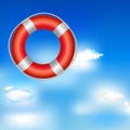 Red Life Buoy Royalty Free Stock Photo