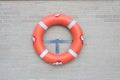red life preserver equipment Royalty Free Stock Photo