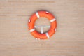 red life preserver equipment Royalty Free Stock Photo