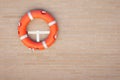 red life preserver equipment Royalty Free Stock Photo