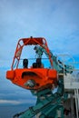 Lifeboats Secured on Ferry Royalty Free Stock Photo