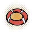 Red lifebuoy comics icon