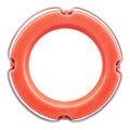 Red lifebuoy isolated on white background Royalty Free Stock Photo