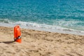 Red lifeguard buoy