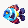 Red light aquarium orange danio fish hook illustration clown fish illustration meal yellow fish tank water black