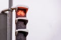 Red light for bicycle lane on traffic light