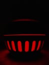 Red light in dark night Royalty Free Stock Photo