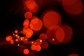 Red light with Fiber Optics Royalty Free Stock Photo