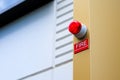 A red light fire alarm Royalty Free Stock Photo