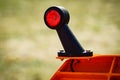 Red light lamp, detail of industry machine Royalty Free Stock Photo