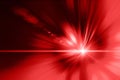 Red light laser flare abstract for background Royalty Free Stock Photo