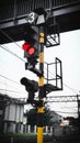 Red Light Train Traffic Lights Wallpaper Royalty Free Stock Photo