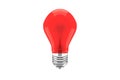 Red lightbulb Royalty Free Stock Photo
