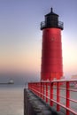 Red Lighthouse Royalty Free Stock Photo