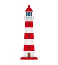 Red Lighthouse Isolated Royalty Free Stock Photo