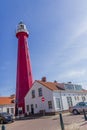 The red lighthouse of Scheveningen Royalty Free Stock Photo